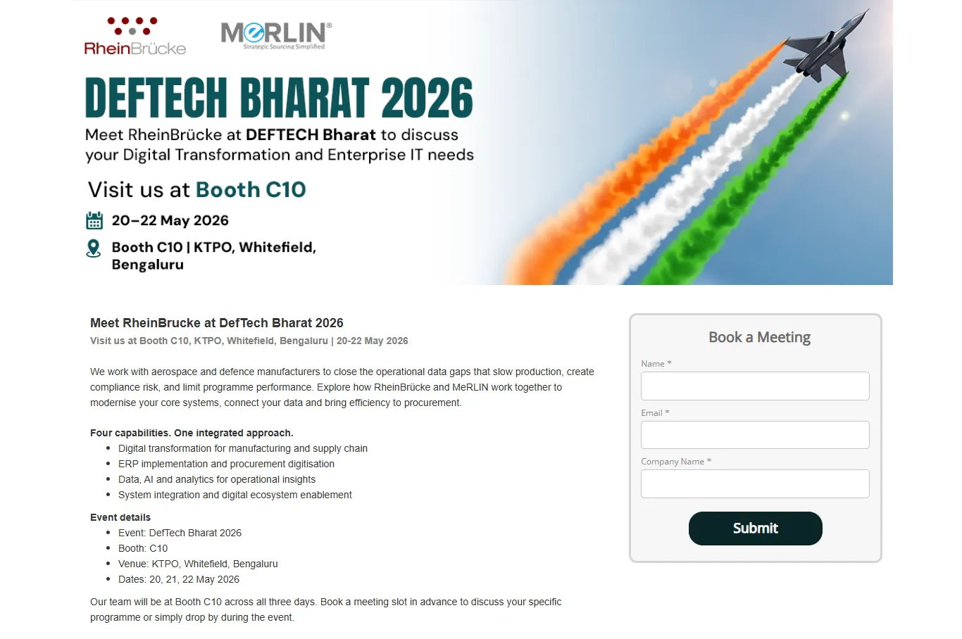 DefTech Bharat 2026 - RheinBrücke